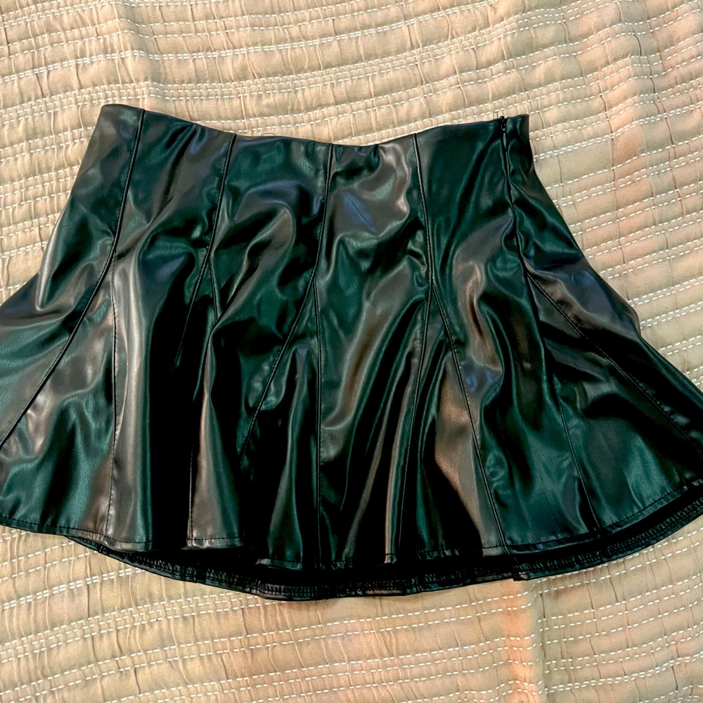 Pleather Skort! Never worn!